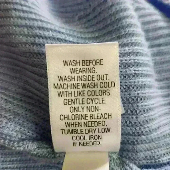 Croft & Barrow XS Petite Pretty Light Blue Sweater 3/4 Raglan Sleeves Hip Detail - Picture 10 of 10